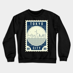 Tokyo Stamp Design Crewneck Sweatshirt